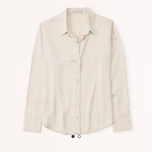 Long Sleeve Satin Button Up